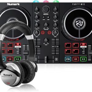 Controlador NUMARK DJ PARTY MIXII + HF125