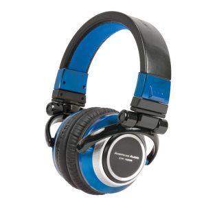 Auriculares-AMERICAN-AUDIO-ETR-196-azul-metalico-para-DJ-EC-Musika-Quito