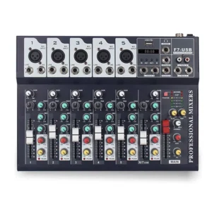 Consola Fzone F7USB 7 Ch  con efectos y puerto USB, Bluetooth