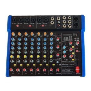 Consola ACCURACY MEB628 8 CH 6 XLR + 3 ST con efectos y puerto USB, Bluetooth