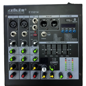 Consola KLEBER E15014 4 Ch USB  BT 16 Efectos + Ecualizador
