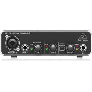 Interface BEHRINGER UMC22 usb 2 in 2 out