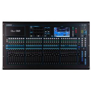 Consola Allen&Heat QU-32C/120X 3 canales  motorizados Digital  24 saldas XLR 10 Salidas Mix 8 grupos Estero