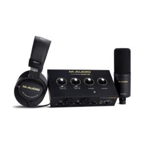 Interface M-AUDIO MTRACK DUO HD Pack/ Microfono/ Audifono